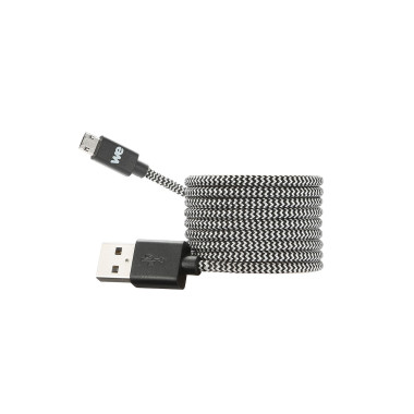 WE WEUSBMICRONYREV100N câble USB 1 m USB A Micro-USB A Noir, Blanc