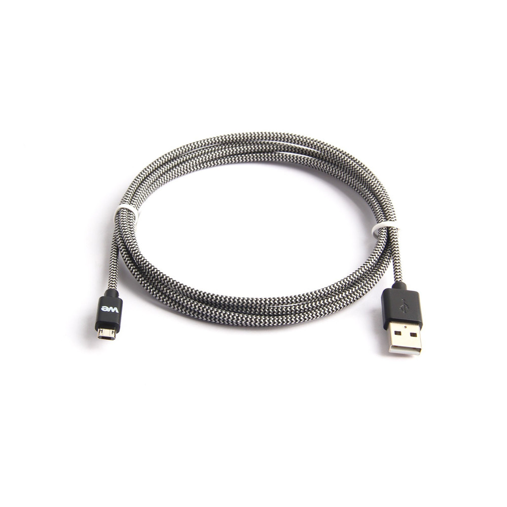 WE WEUSBMICRONYREV200N câble USB 2 m USB A Micro-USB A Noir, Blanc