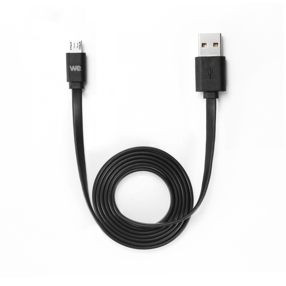 WE WEUSBMICROPLREV100N câble USB USB 2.0 1 m USB A Micro-USB B Noir WE WEUSBMICROPLREV100N câble USB USB 2.0 1 m USB A Micro-USB B Noir