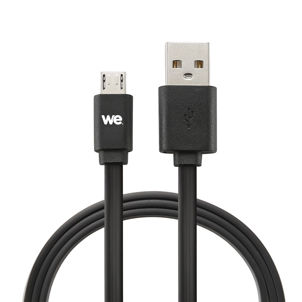 WE WEUSBMICROPLREV200N câble USB 2 m USB A Micro-USB A Noir WE WEUSBMICROPLREV200N câble USB 2 m USB A Micro-USB A Noir