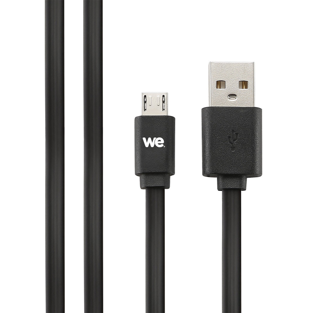 WE WEUSBMICROPLREV200N câble USB 2 m USB A Micro-USB A Noir