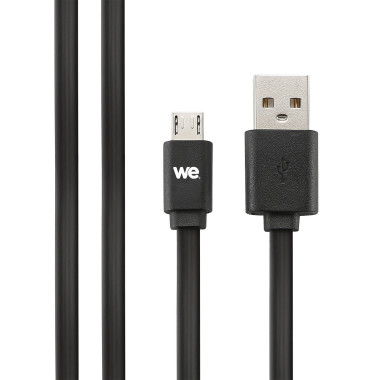 WE WEUSBMICROPLREV200N câble USB 2 m USB A Micro-USB A Noir