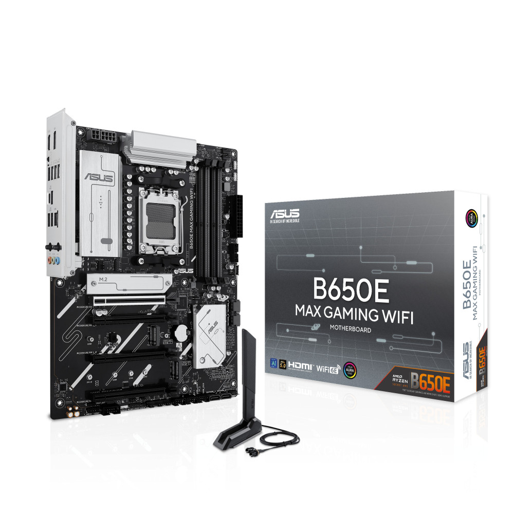 ASUS B650E MAX GAMING WIFI AMD B650 Emplacement AM5 ATX ASUS B650E MAX GAMING WIFI AMD B650 Emplacement AM5 ATX