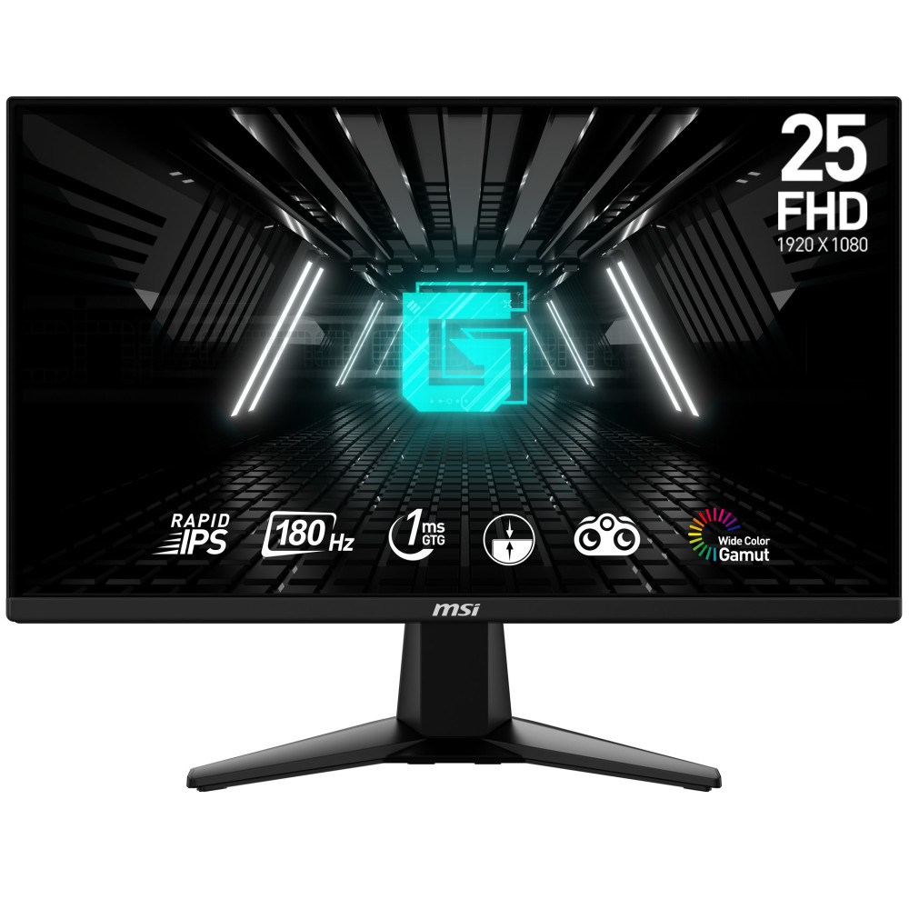 MSI G255F écran plat de PC 62,2 cm (24.5") 1920 x 1080 pixels Full HD LCD Noir MSI G255F écran plat de PC 62,2 cm (24.5") 1920 x 1080 pixels Full HD LCD Noir