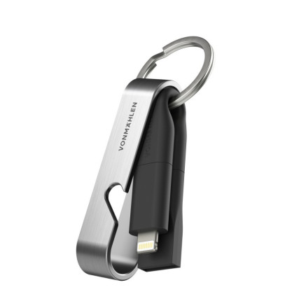 Vonmählen High Six USB C Noir, Acier inoxydable