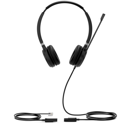 Yealink YHS36 Casque Avec fil Arceau Appels Musique Noir, Argent
