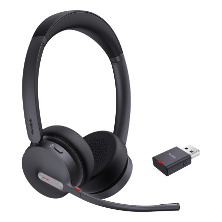 Yealink WH64 Hybrid Dual UC Casque Sans fil Arceau Bureau Centre d'appels Micro-USB Bluetooth Noir