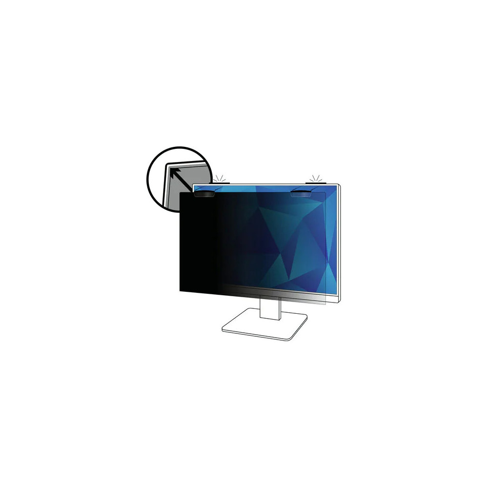 3M Filtre de confidentialité pour moniteur bord-à-bord 24 po, 16 10, PF240W1EM 3M Filtre de confidentialité pour moniteur bord-à-bord 24 po, 16 10, PF240W1EM