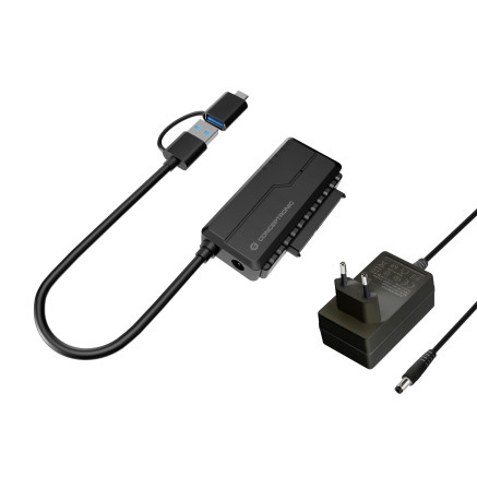 Conceptronic ABBY21B changeur de genre de câble USB Type-A SATA 22-pin Noir