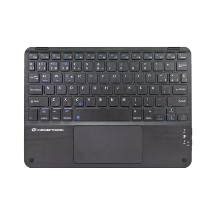 Conceptronic TOBIN01BES clavier Universel Bluetooth QWERTY Espagnole Noir