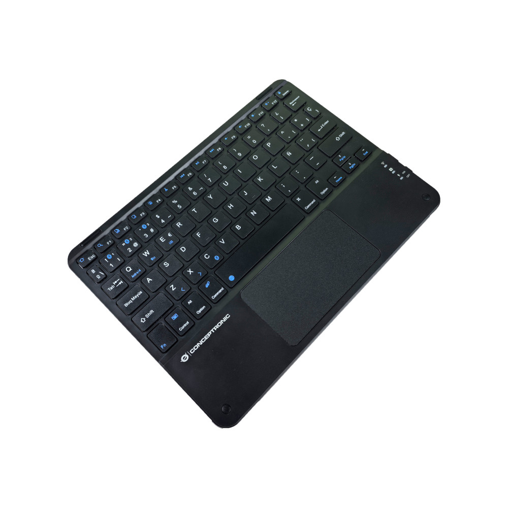 Conceptronic TOBIN01BES clavier Universel Bluetooth QWERTY Espagnole Noir