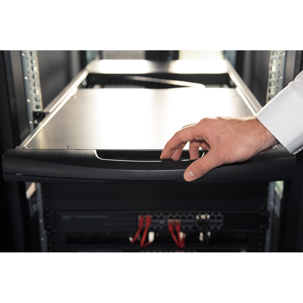 Digitus Console modulaire avec écran TFT de 19 po (48,3 cm), 8 ports Cat.5 clavier-vidéo-souris et pavé tactile, clavier italien