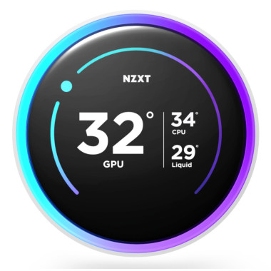 NZXT Kraken Elite 360 RGB Processeur Refroidisseur de liquide tout-en-un 12 cm Blanc 1 pièce(s)