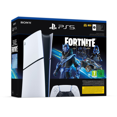Sony Playstation 5 Digital Edition Fortnite 1 To Wifi Noir, Blanc