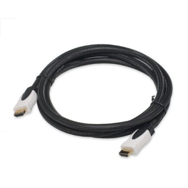 Connectland CL-CAB31004 câble HDMI 1,8 m HDMI Type A (Standard) Noir, Blanc