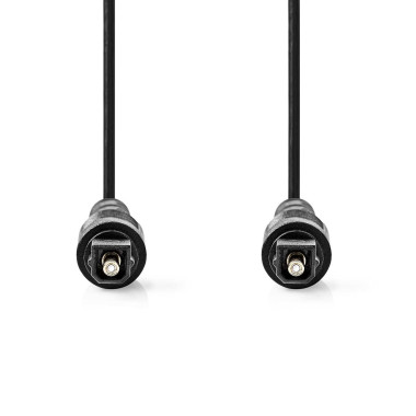 Nedis CAGL25000BK50 câble audio 5 m Toslink Noir