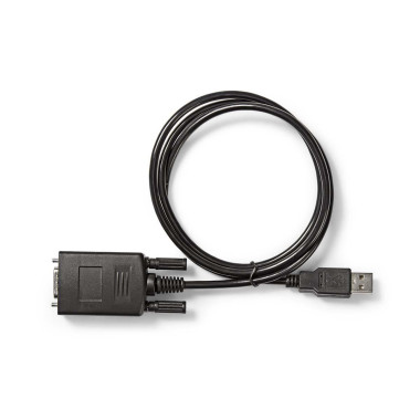 Nedis CCGW60852BK09 câble Série Noir 0,9 m USB-A RS232