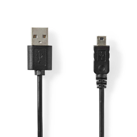 Nedis CCGL60301BK20 câble USB USB 2.0 2 m USB A Surface connect 5-pin Noir