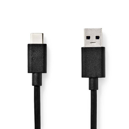 Nedis CCGL61600BK10 câble USB USB 3.2 Gen 1 (3.1 Gen 1) 1 m USB A USB C Noir