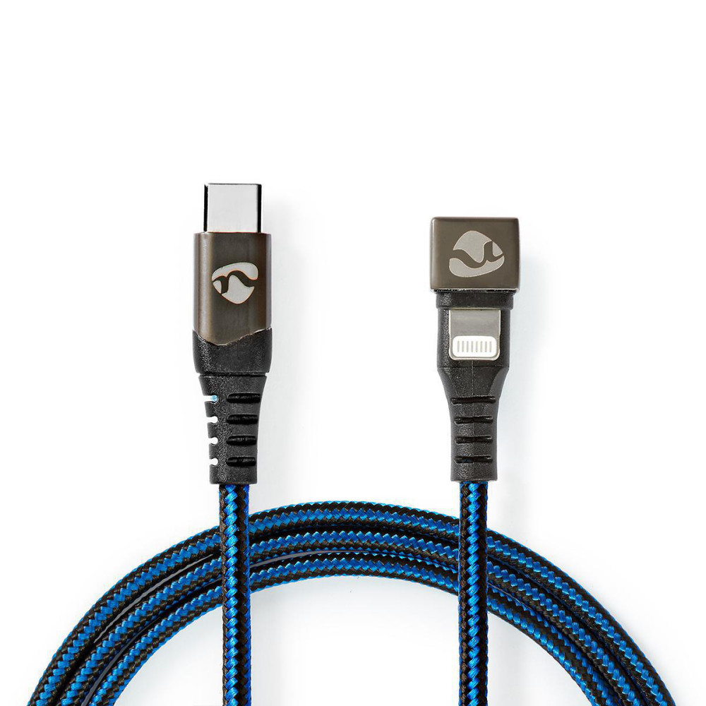 Nedis GCTB39650AL10 câble Lightning 1 m Noir, Bleu Nedis GCTB39650AL10 câble Lightning 1 m Noir, Bleu