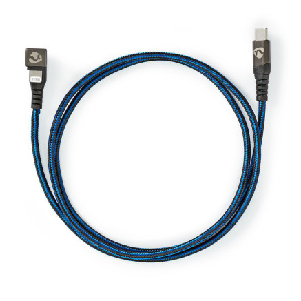 Nedis GCTB39650AL20 câble Lightning 2 m Noir, Bleu