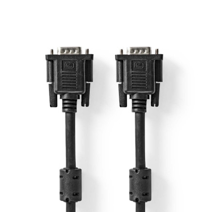 Nedis CCGL59000BK20 câble VGA 2 m VGA (D-Sub) Noir
