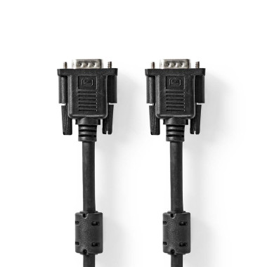 Nedis CCGL59000BK20 câble VGA 2 m VGA (D-Sub) Noir