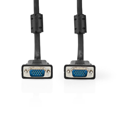 Nedis CCGL59000BK20 câble VGA 2 m VGA (D-Sub) Noir