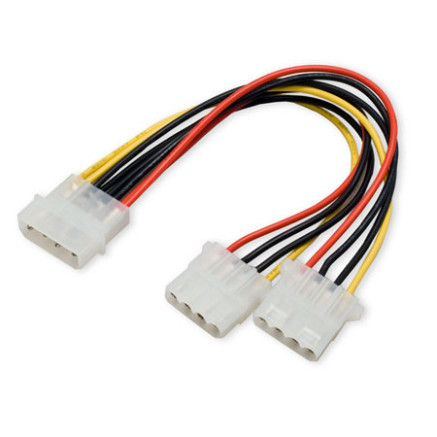 SYBA 5.25” 4-pin - 2x5.25” 4-pin