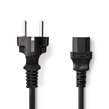 Nedis CEGT10030BK20 câble électrique Noir 2 m IEC 320 Coupleur C13