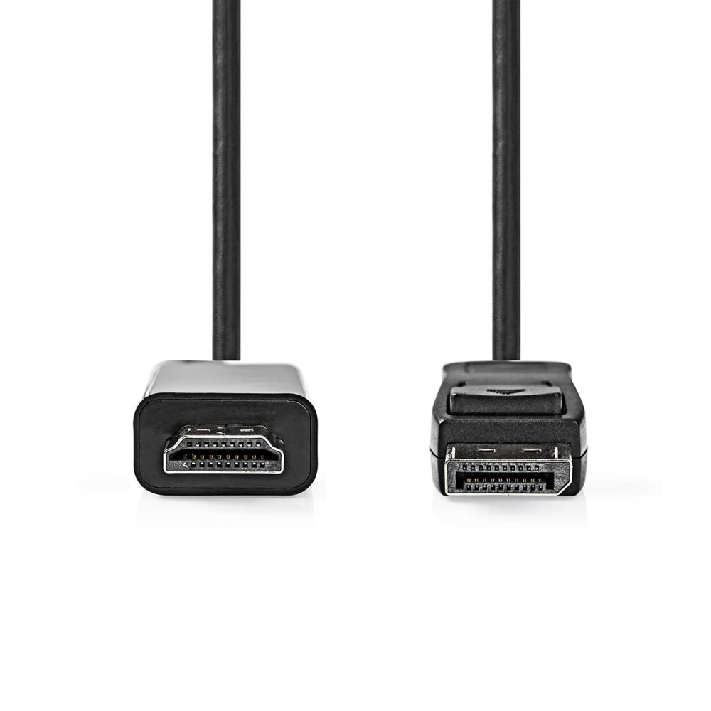 Nedis CCGL37100BK20 câble vidéo et adaptateur 2 m HDMI Type A (Standard) DisplayPort Noir
