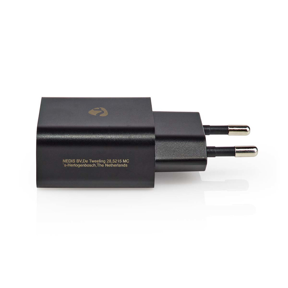 Nedis WCHAL242ABK chargeur d'appareils mobiles Universel Noir Secteur Charge rapide Intérieure