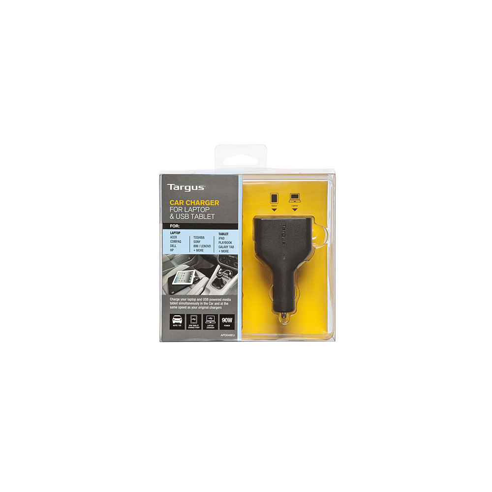 Targus Car Charger for Laptop & USB Tablet