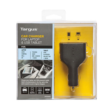 Targus Car Charger for Laptop & USB Tablet