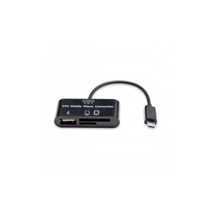 SYBA CL-CRD50061 lecteur de carte mémoire USB 2.0 Noir