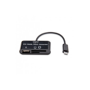 SYBA CL-CRD50061 lecteur de carte mémoire USB 2.0 Noir