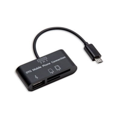 SYBA CL-CRD50061 lecteur de carte mémoire USB 2.0 Noir