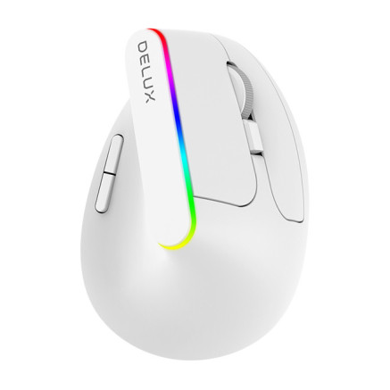 Delux M618DB souris Bureau Droitier RF sans fil + Bluetooth Optique 4000 DPI