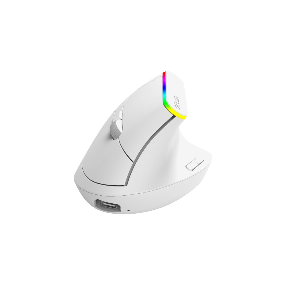 Delux M618DB souris Bureau Droitier RF sans fil + Bluetooth Optique 4000 DPI