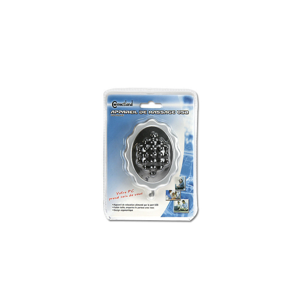 Connectland D-MASSEUR gadget USB Noir, Argent