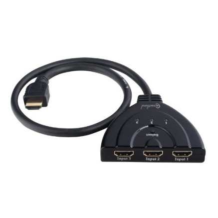 Connectland DS-HDMI-3P-0301D câble HDMI Noir