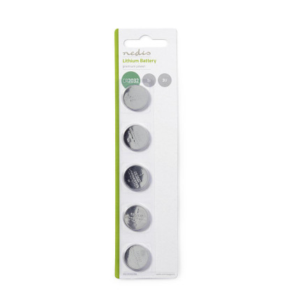 Nedis BALCR20325BL pile domestique Batterie à usage unique CR2032 Lithium