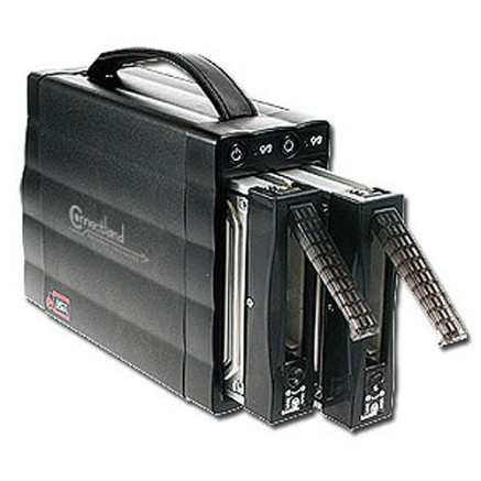 Connectland 1910004 Boîtier de disques de stockage Noir 3.5"