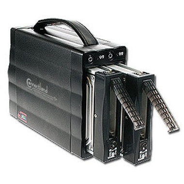 Connectland 1910004 Boîtier de disques de stockage Noir 3.5"