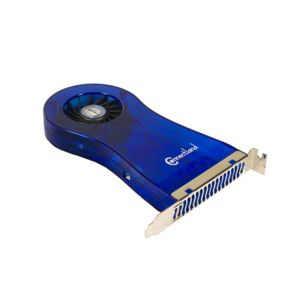 Connectland 1502041 système de refroidissement d’ordinateur Boitier PC Ventilateur 6,6 cm Bleu
