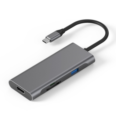 CONAEX36252 0301681 - Adaptateur USB de Type C vers HDMI+3USB3.0+ lecteur de carte SD/TF + T