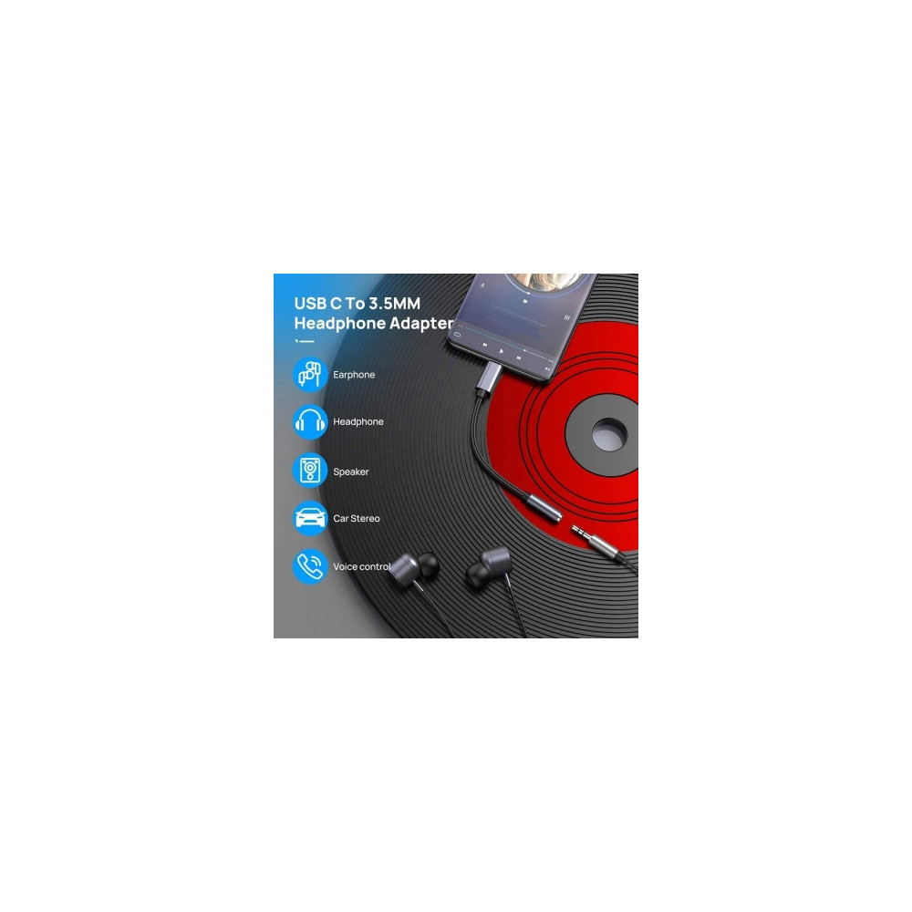 CON00046369 ADAPT. USB TYPE C MALE VERS JACK 3.5 FEMELLE
