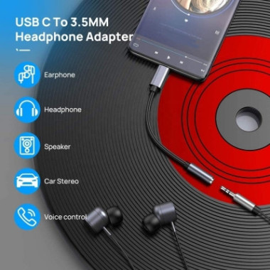 CON00046369 ADAPT. USB TYPE C MALE VERS JACK 3.5 FEMELLE