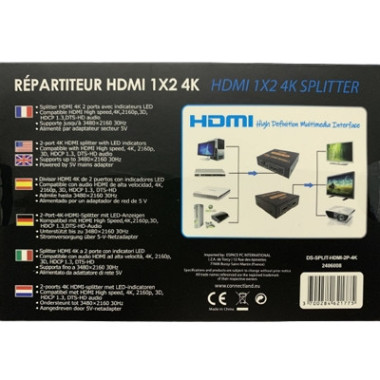 CON00046389 Splitter HDMI 2 sorties 4K