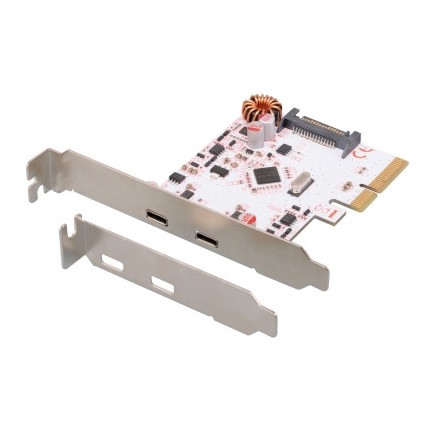 CON00046398 Carte PCI Express 2 ports USB v3.1 Type-C